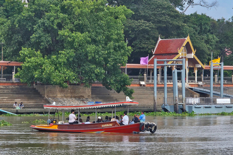 Bangkok : Excursion d&#039;une journée à Ayutthaya avec visite privée à bord d&#039;une longue queue