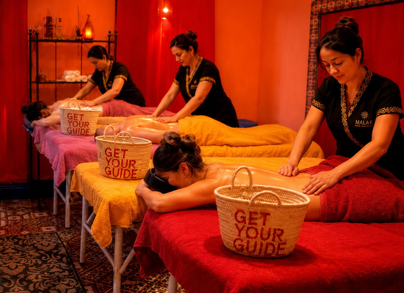 Marrakech: 3-timers premium-hamam og -massage med transport