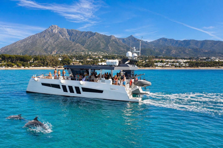 Marbella: Catamaran Tour with a Swimming Stop
