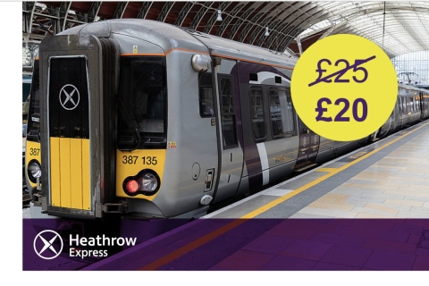 London: Express Train Transfer to/from Heathrow Airport One-Way Ticket from Heathrow Airport to London Paddington