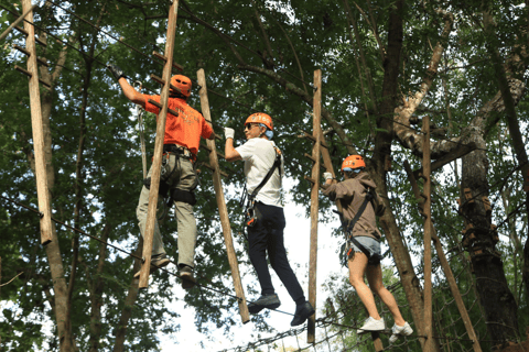 Chiang Mai: Avventura in zipline con pranzo e servizio di prelievo in hotelHRC- Medio (25 piattaforme)