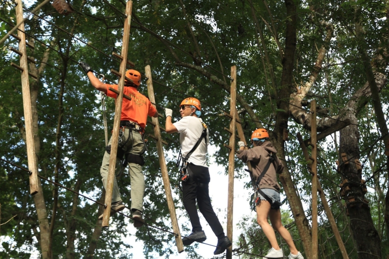 Chiang Mai: Zipline adventure with lunch & city hotel pickup HRC - Small (20 platforms)