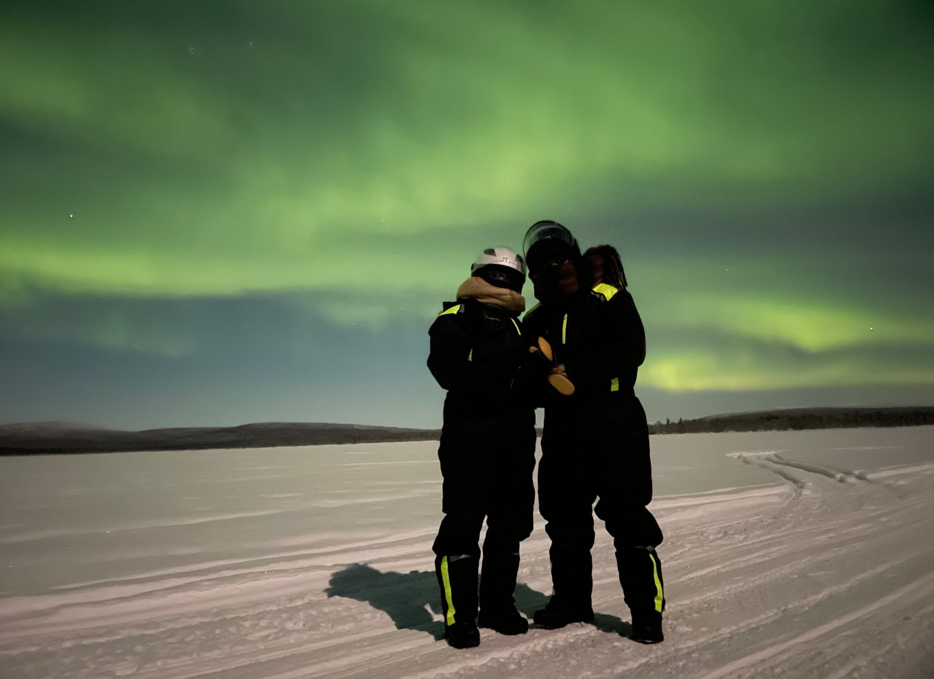 Kiruna: Guidet snescootertur og nordlysjagt