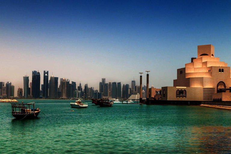 Doha city exploration and Traditional Wooden Dhow Boat Ride