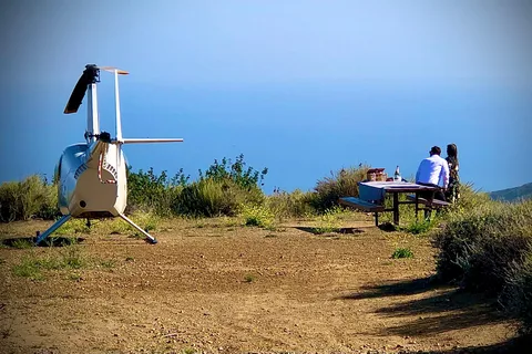 Los Angeles Romantische Helikopter Tour mit Berglandung