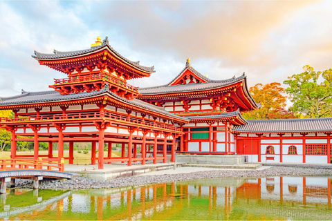 أوساكا: رحلة ليوم واحد إلى نارا وأوجي مع حديقة الغزلان والينابيع الساخنة