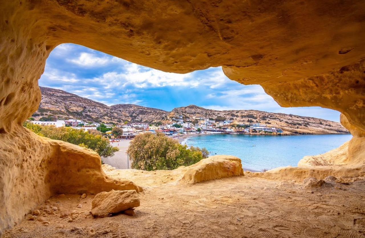 Hippie-Vibes am Strand von Matala ab Heraklion