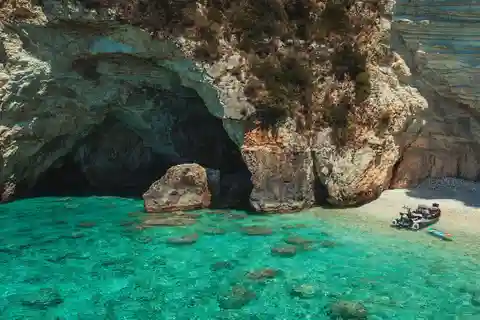 Karavostasi: Private Cruise to Paxos, Antipaxos & Blue Caves