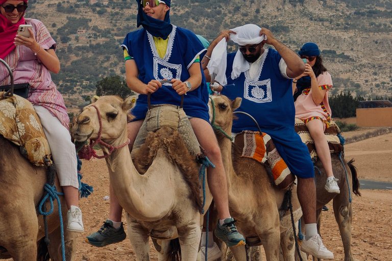 Marrakech: Agafay Camel Ride, Pool & Lunch or Dinner Show Evening Sunset Camel Ride & Pool & Dinner Show
