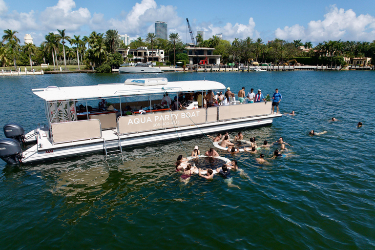 Miami: Millionaire's Row Cruise with Bay Swim Stop