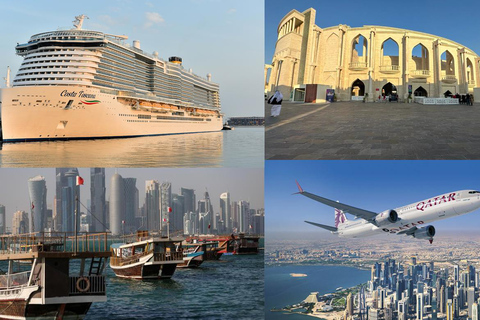 For Cruise Passenger: Doha City Attractions and Dhow Boat