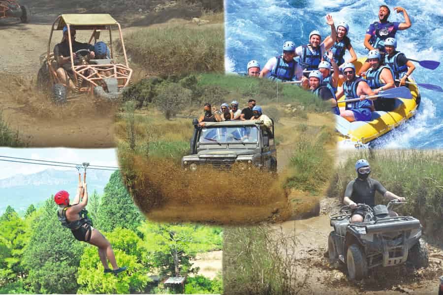 Side/Antalya: Jeep-, Buggy-, Rafting- und Zipline-Tour mit Mittagessen. Foto: GetYourGuide