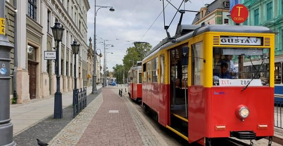 Breslau: Private Tour mit der historischen Straßenbahn 1,5 Stunden 13-16 Plätze