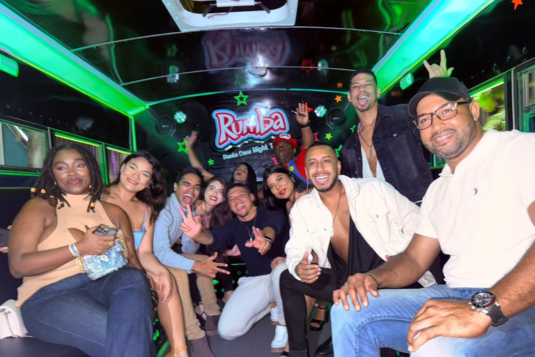 Punta Cana: Party Bus Night Tour with Drinks & Stops