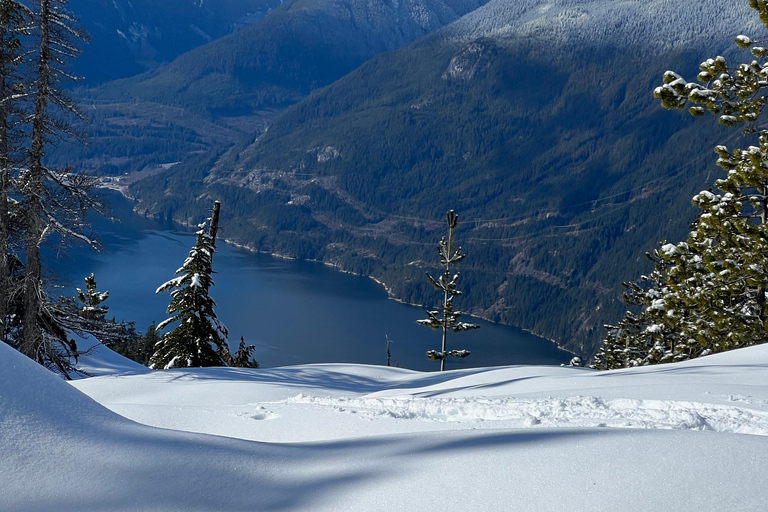 Schneeschuhwandern an der Spitze der Sea to Sky Gondel