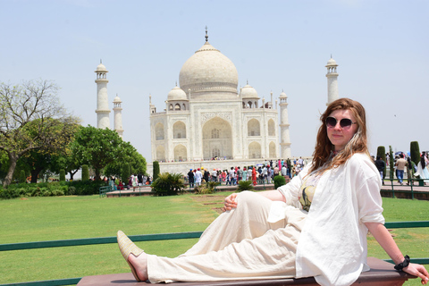 Från Delhi: Taj Mahal dagsutflykt med höghastighetståget GatimaanEndast privat live guide