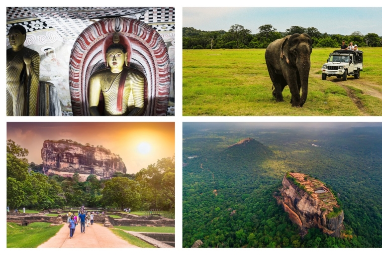 Safari d'une journée à Dambulla, Sigiriya et Minneriya au départ de ColomboHiver/été 2024
