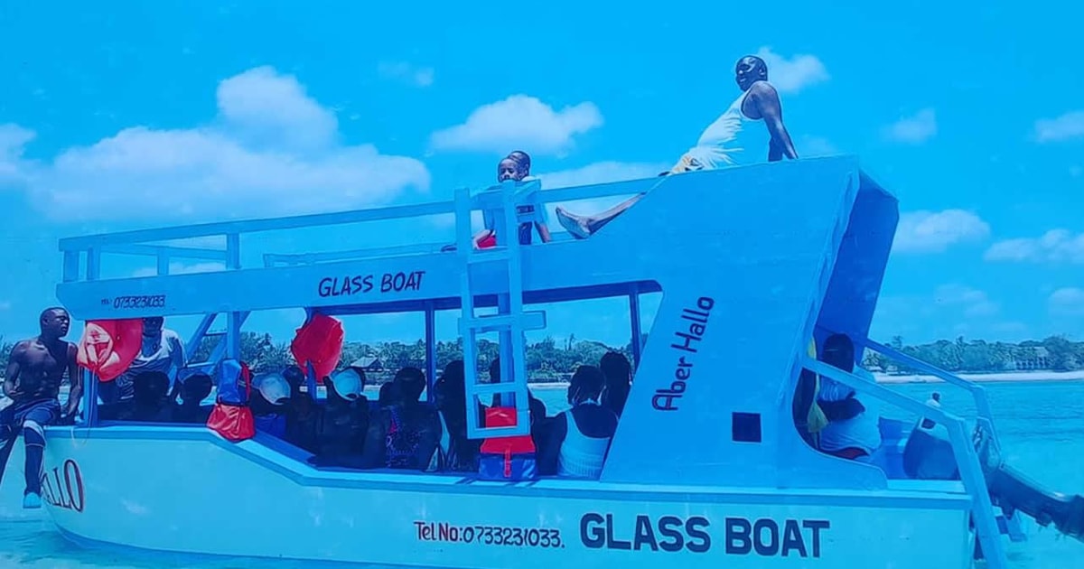 Diani Beach 4Hours Glass Bottom Boat cruise GetYourGuide