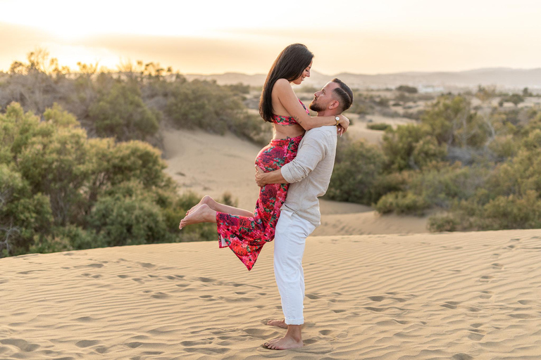 Sunset Photography at Dunas Maspalomas Amazing Vacation Photoshoot at Dunas Maspalomas