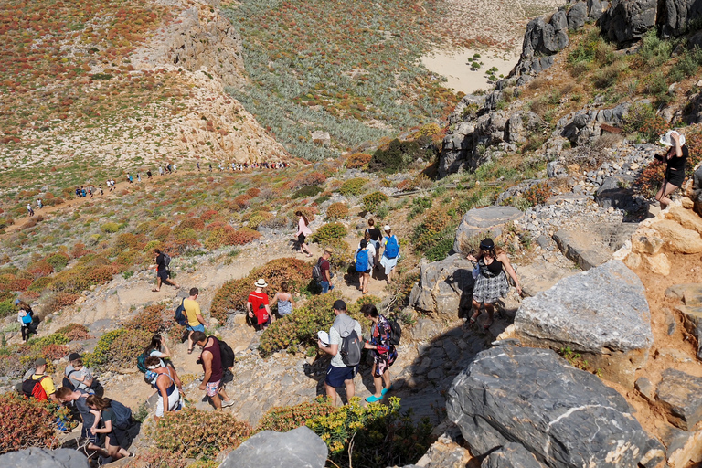 From Chania Areas: Gramvousa Island Day Trip and Balos Beach Pickup from Perivolia, Halepa, and Akrotiri