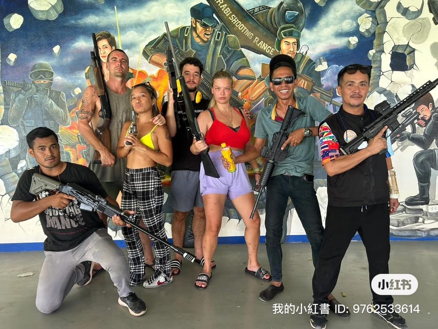 Krabi shooting range(.22 LRM4, .10 bullet) GetYourGuide