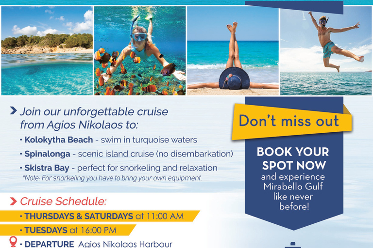 Agios Nikolaos: Kryssning runt Elounda BayAgios Nikolaos: Rolig kryssning runt Eloundabukten