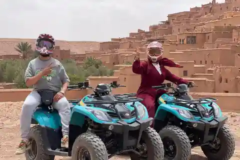 Marrakech: Aventură cu quad-ul în deșert cu vedere la Palmeraie