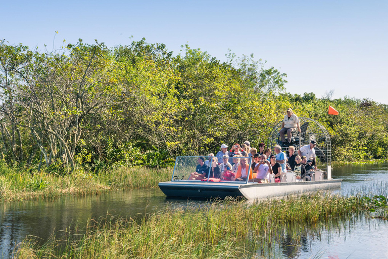 Passeios de aerobarco de meio dia em Everglades e transporte