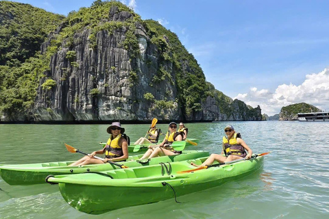 Hanoi/Cat Ba: Lan Ha Bay Day Cruise with Dark & Bright Caves Day Trip Cruise Pick up & Drop Off From Cat Ba Town