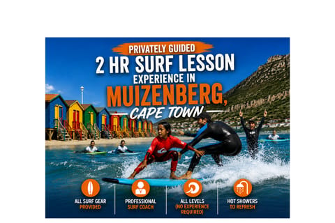 Privately Guided Surf Lesson Experience in Muizenberg