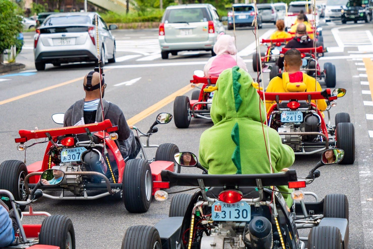 Passeio de kart em Shibuya com traje engraçado