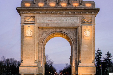 Bucarest : mine de sel de Slanic et visite citadine avec prise en charge à l'hôtelVoyage en minivan