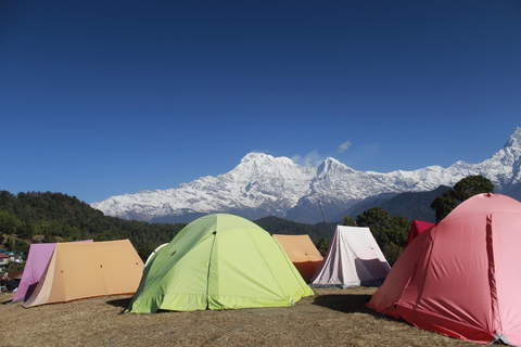 Pokhara: Eine Nacht Camping, Lagerfeuer im australischen Camp