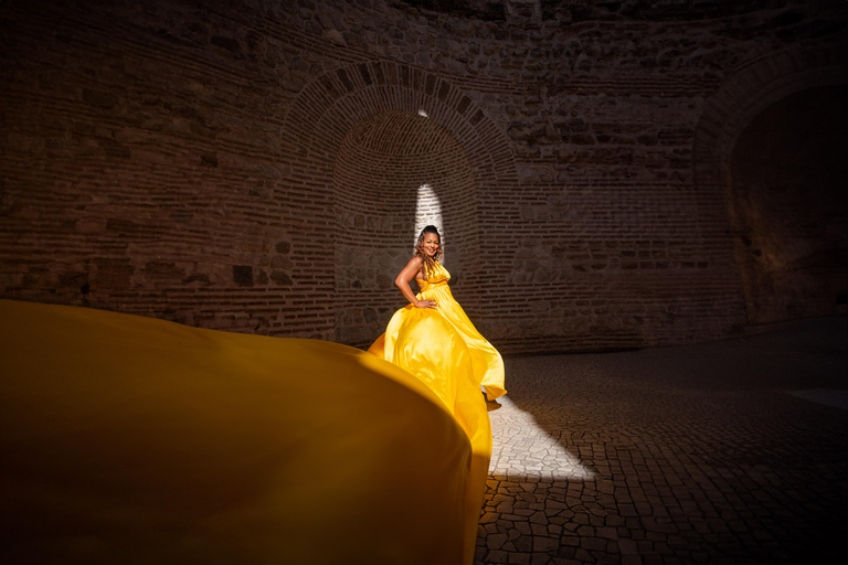 Private Flying Dress Photo Session in Split, Croatia