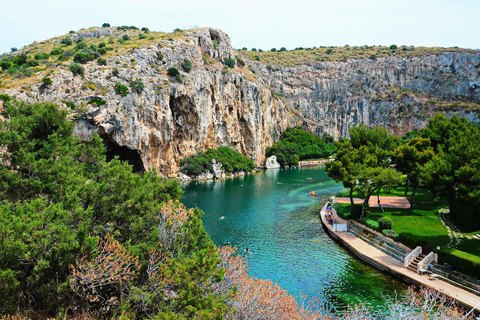 Lake Vouliagmeni Thermal Spa and Lycabettus Panoramic Sunset Sunset Tour