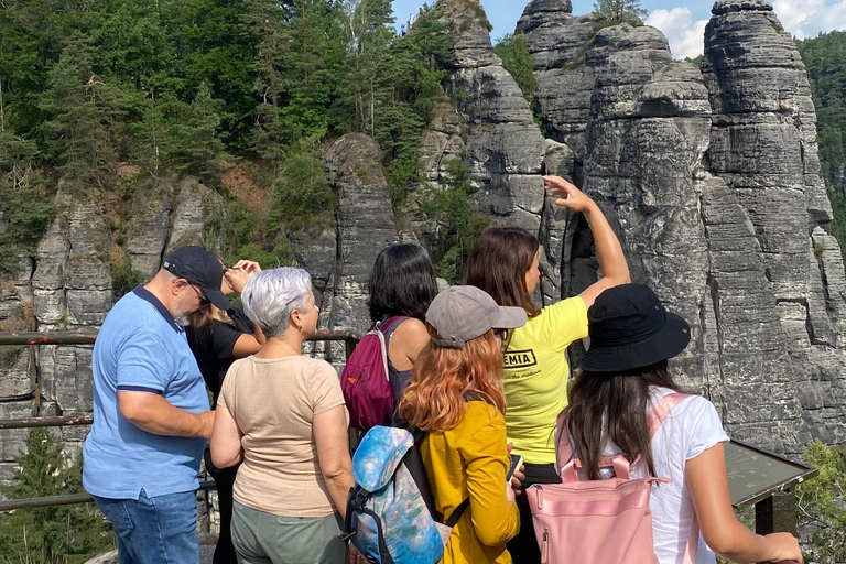 From Dresden: Highlights Day Tour Bohemian Saxon Switzerland Summer