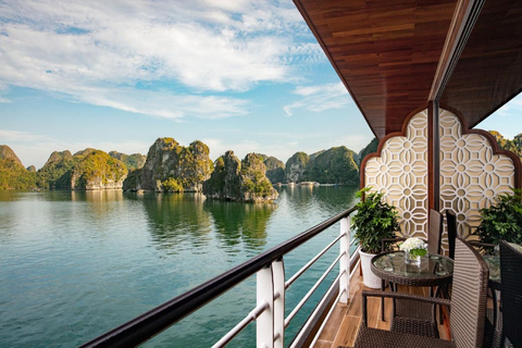 Hanoi: 2-Day Ha Long, Lan Ha 5-Star Cruise w/ Balcony Cabin Bay Light Suite with private balcony and bathtub (1st floor)