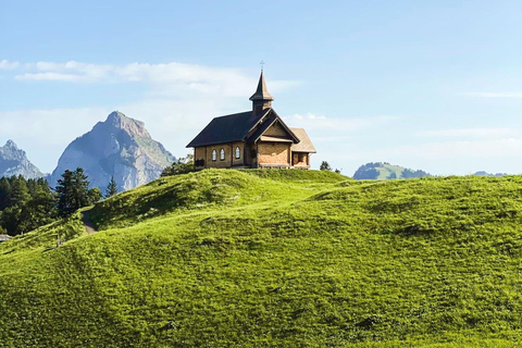 3 Mountains in 1 Day by Train, Cable Cars, Funiculars & Boat Excluding Train Tickets