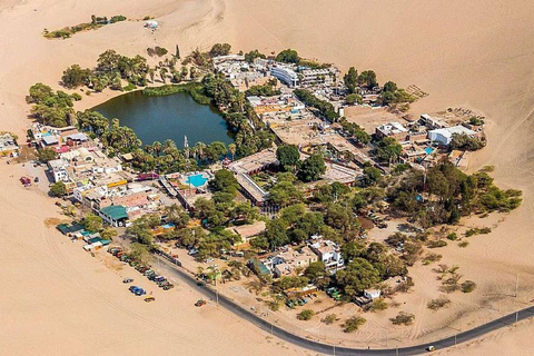 Depuis Lima : Ica et Nazca Huacachina + vins + survol