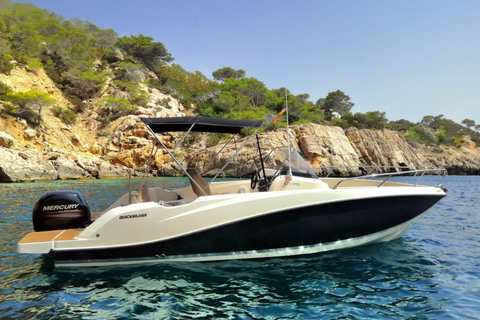 San Antonio: Tour Privado de Barco em Ibiza com Paddle Surf e SnorkelSan Antonio: Passeio de barco de dia inteiro em Ibiza com Paddle surf e Snorkeling