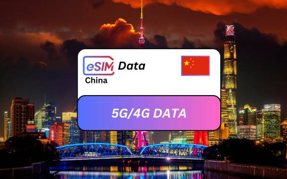 Shanghai: China eSIM Roaming-Datenplan für Reisende