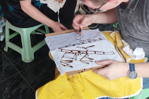 Lezione magistrale di batik con processo completoMaster class di batik con processo completo