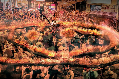 Hong Kong: Fire Dragon Dance Night with VIP seat and dim sum