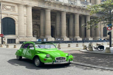 Paris: Guided City Highlights Tour in a Vintage French Car 30-Minute Tour Citroën 2CV