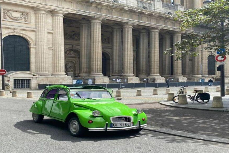 Paris: Guided City Highlights Tour in a Vintage French Car 30-Minute Tour Citroën 2CV