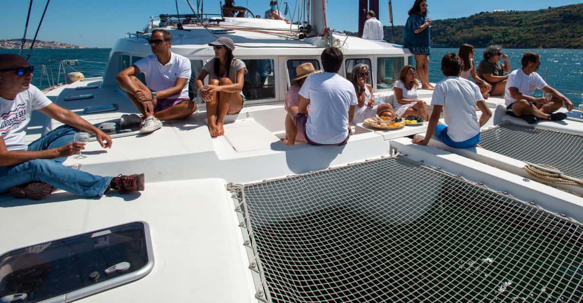 Catamaran Cruise with Drinks & Pastel de Nata — a boat tour from Lisbon, Portugal