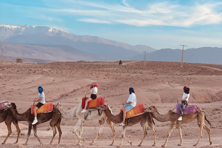 Marrakesch:Erkunde die Wüste Agafay Kamel&Quad mit Abendessen&Show