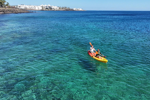 Kayak tour with snorkeling in Playa Blanca, Lanzarote.