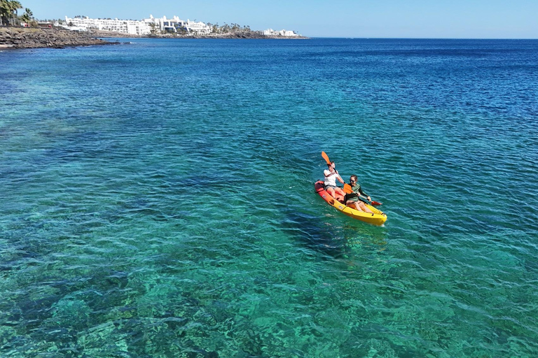 Kayak tour with snorkeling in Playa Blanca, Lanzarote.