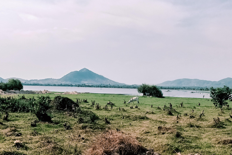 Countryside: Pepper Farm, Lake, Salt field Reflection Sunset